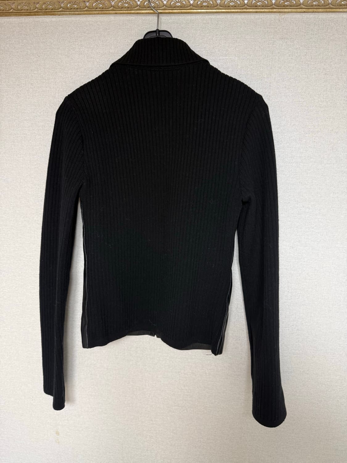 리얼 양가죽 집업 니트 상품이미지2