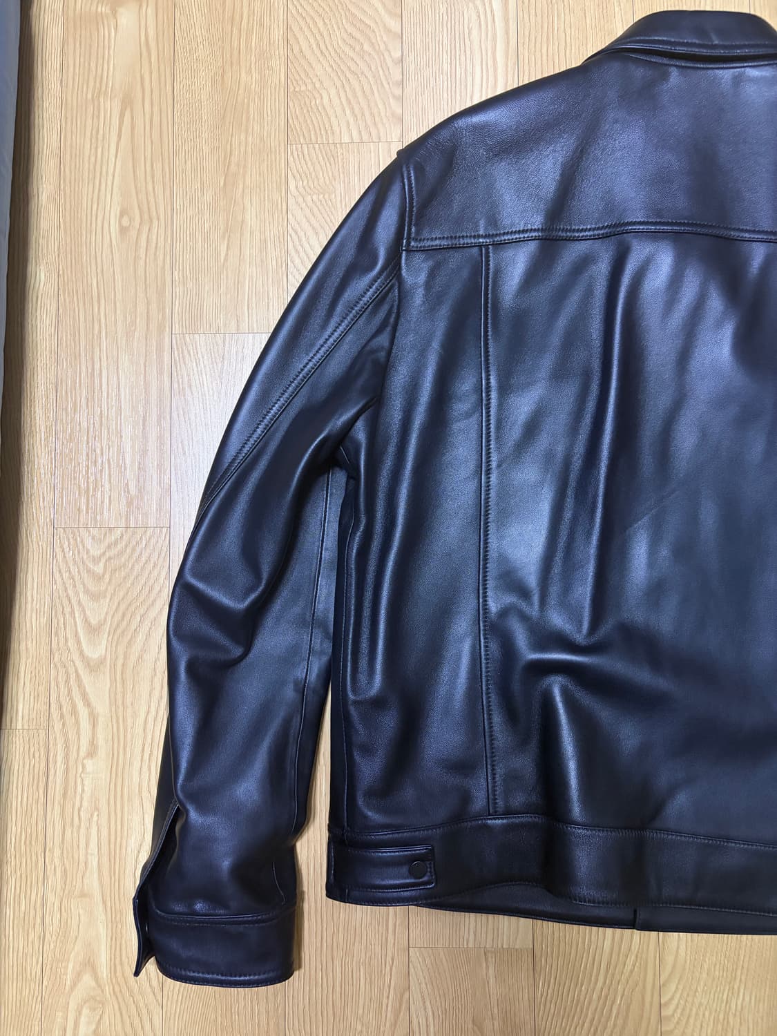 질스튜어트 뉴욕 양가죽 타입3 트러커 레더 자켓L 상품이미지6