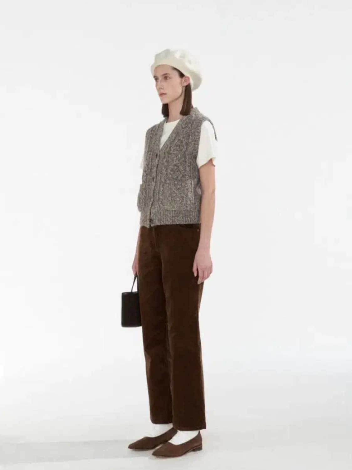 낫띵리튼 컨트리케이블 니트 베스트 상품이미지2