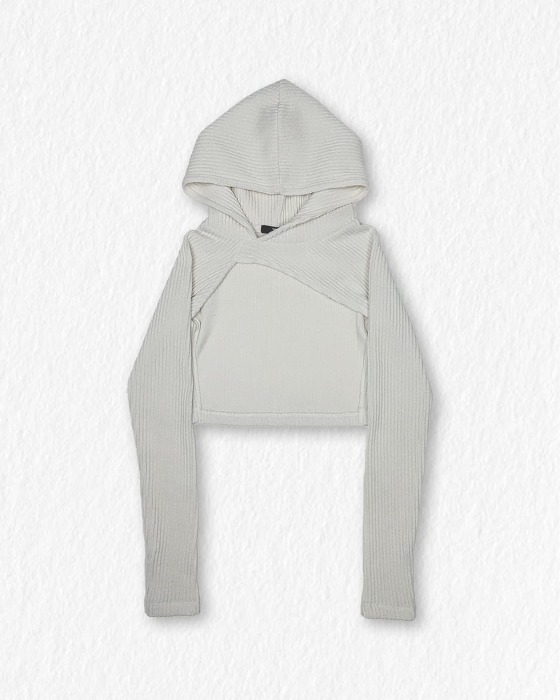 YUSE 유즈 후드 볼레로 니트 상품이미지1