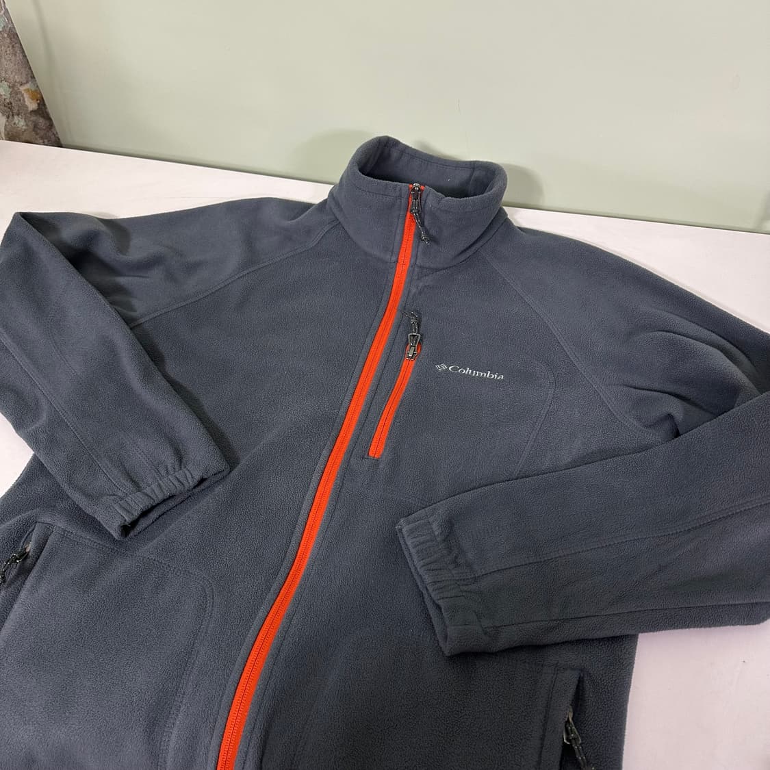 M 컬럼비아 진그레이 기본로고 폴리 플리스자켓 상품이미지2