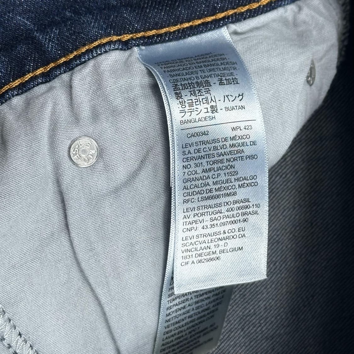 리바이스 데니즌 오리지널 레귤러 데님 팬츠 (32인치) 상품이미지7