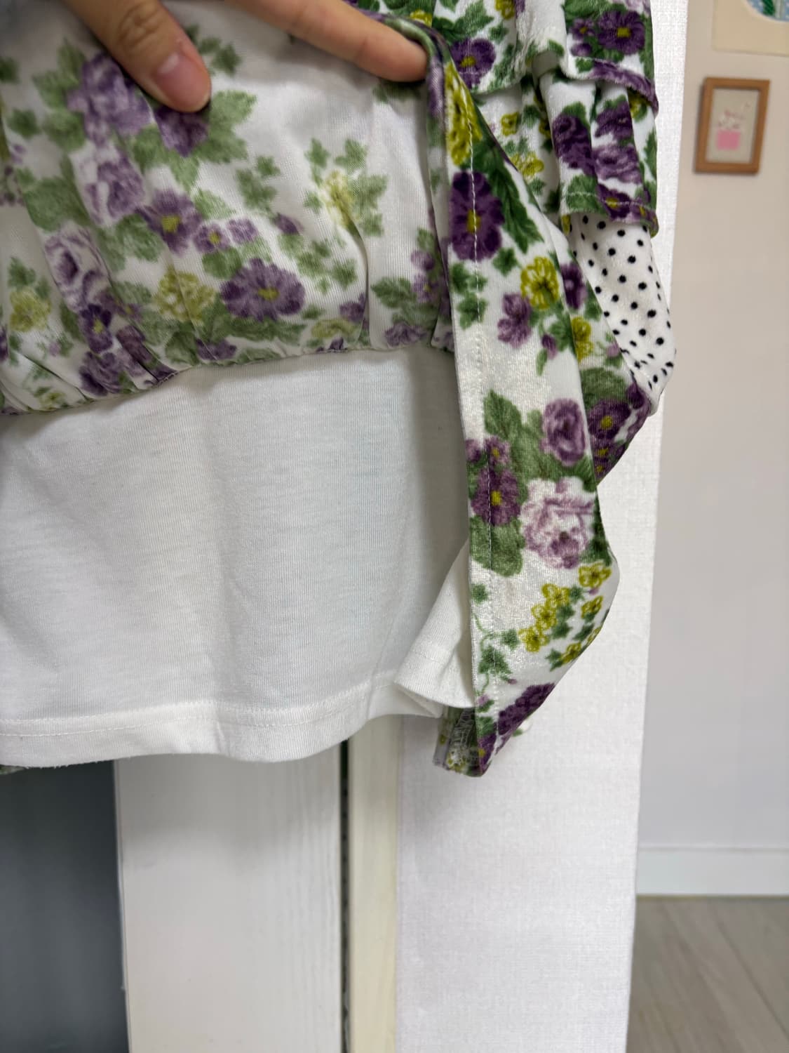 플라워 도트 캉캉 슬리브리스 상품이미지4