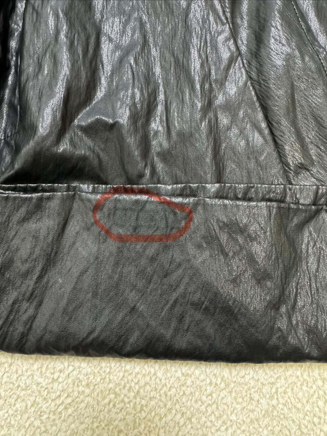 아모멘토 비건레더 하프코트 상품이미지6