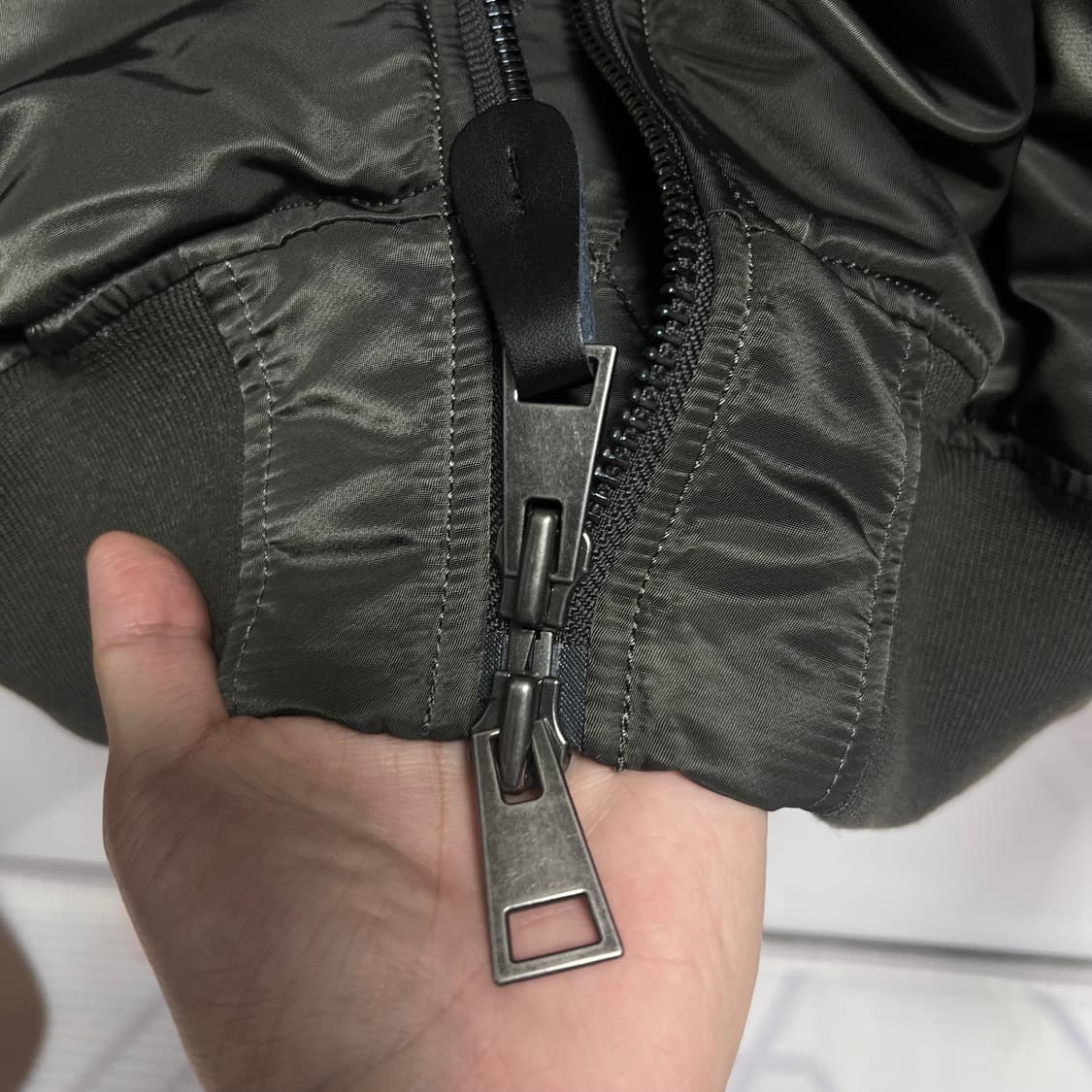 자바나스 ma-1 샤이닝 항공점퍼 XL 상품이미지5