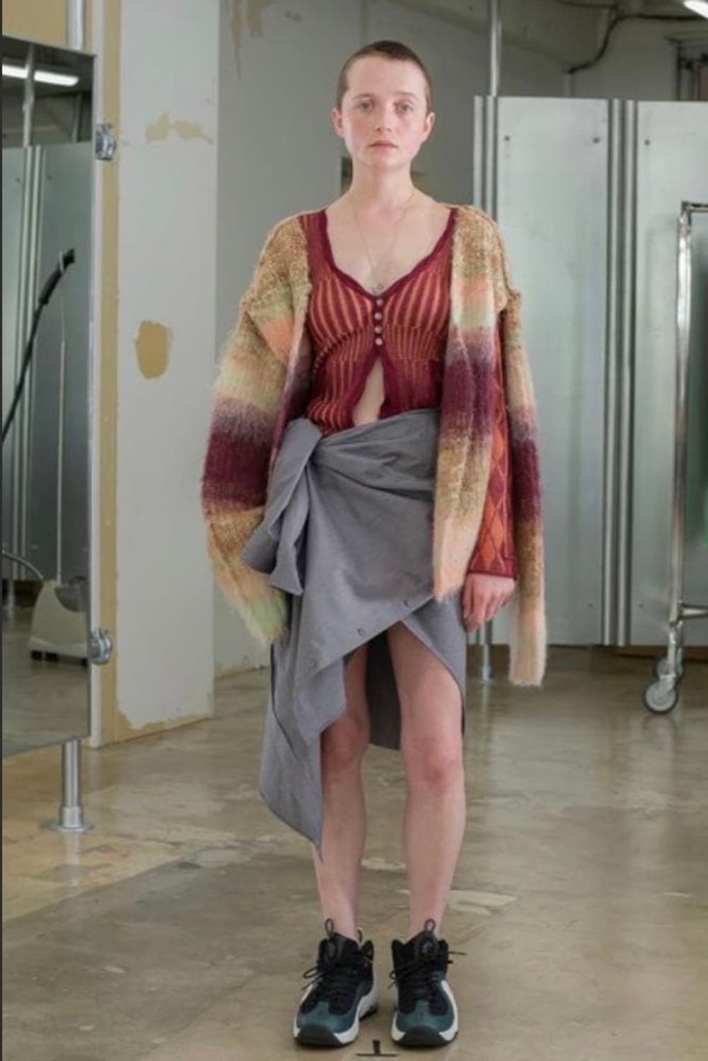 perverze waist tie shirts (dark navy) 상품이미지4