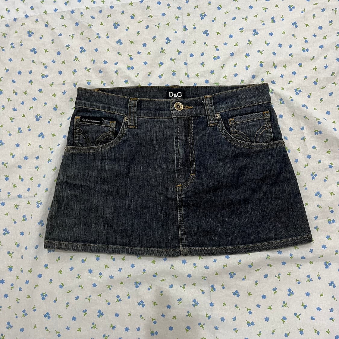 돌체앤가바나 데님 미니 스커트 오네갸루펑크Y2K파우닝shop502큐빈티지 상품이미지2