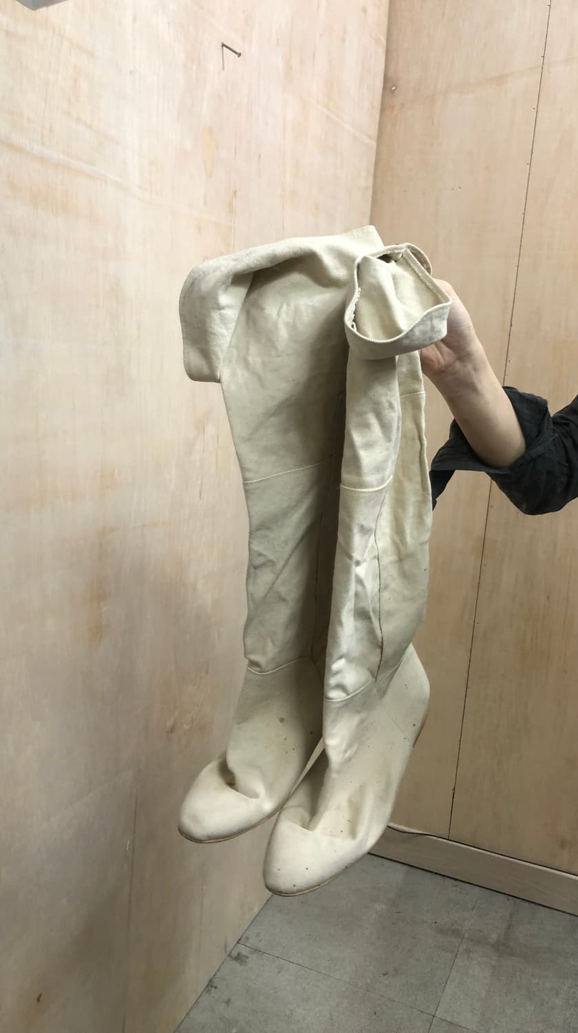 [직수입] 빈티지 90s 캔버스 니하이부츠 상품이미지6