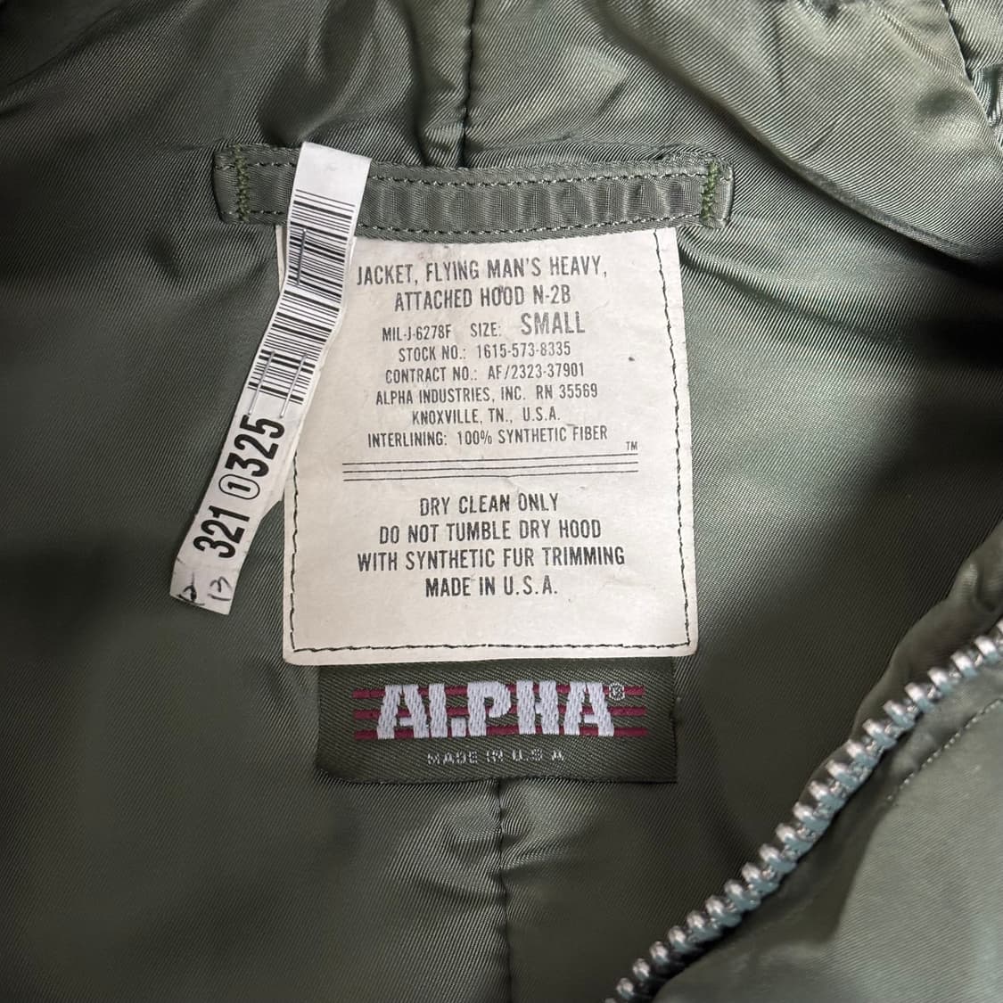 90s 알파 인더스트리 n2b 자켓 상품이미지6