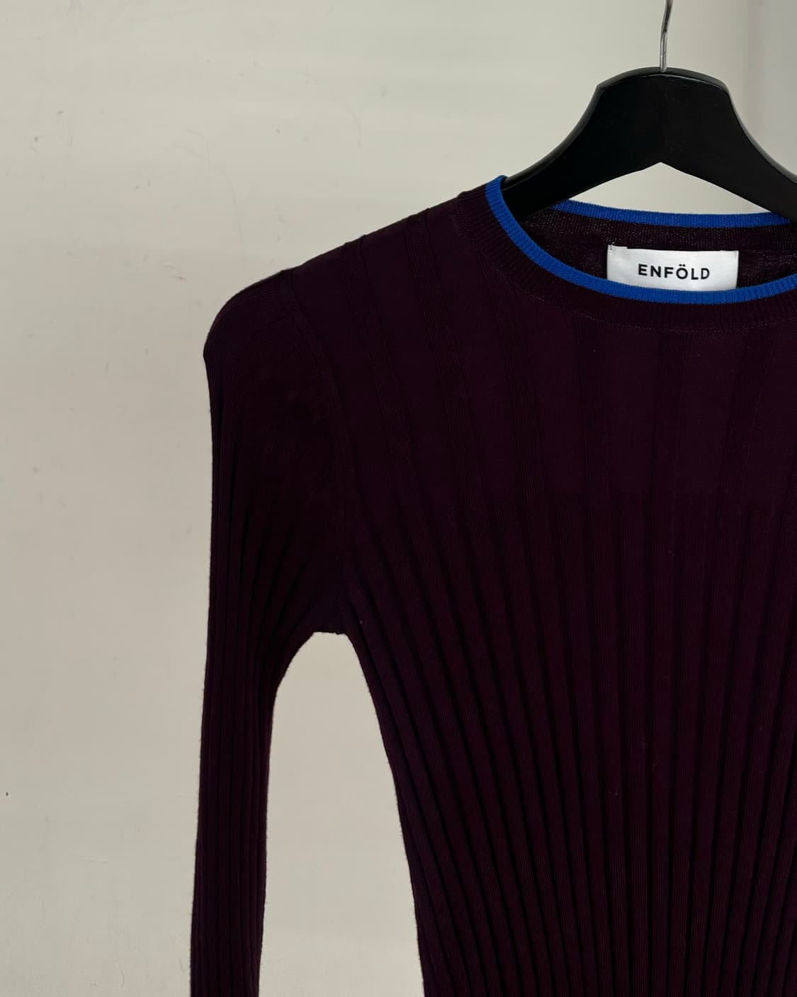 엔폴드 버건디 울 니트 상품이미지3