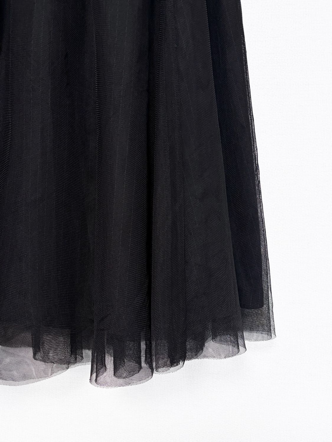 Reversible Sheer Midi Skirt - Black 상품이미지8
