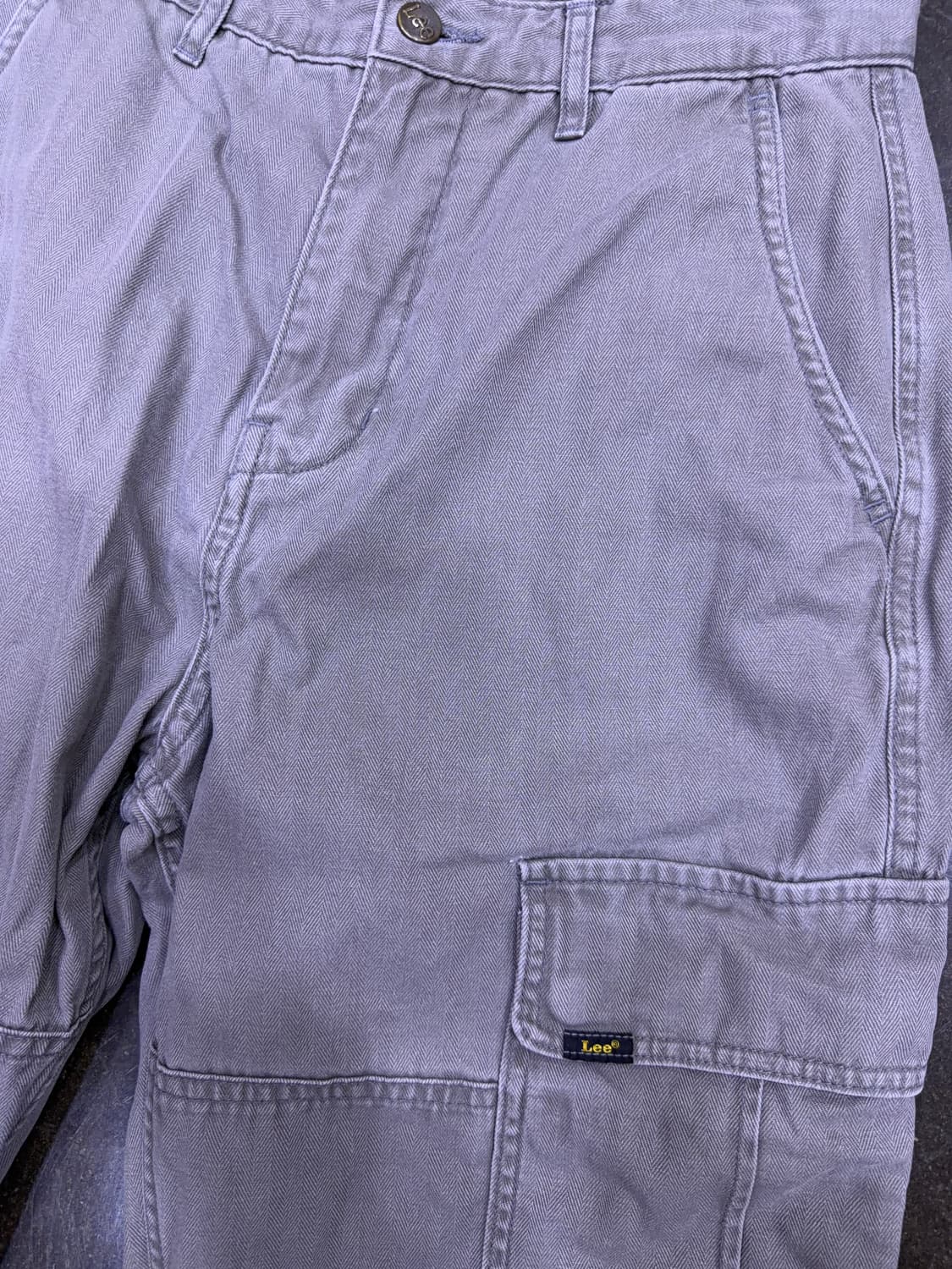 Lee 리 릴렉스핏 헤링본 캐쥬얼 카고팬츠 탄 베이지 28 상품이미지4