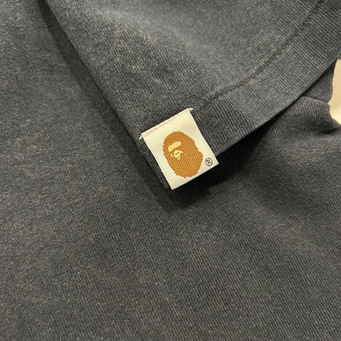 [L] 베이프 스타 페이스 카모 반팔 티셔츠 블랙 상품이미지3