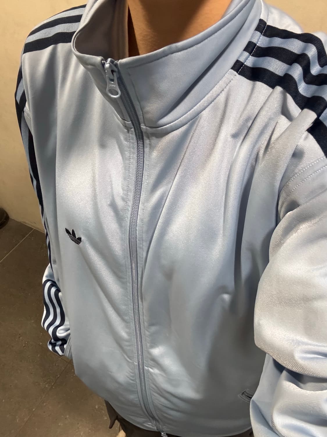 아디다스 소라색 하늘색 베켄바우어 bb 트랙탑 져지 상품이미지3