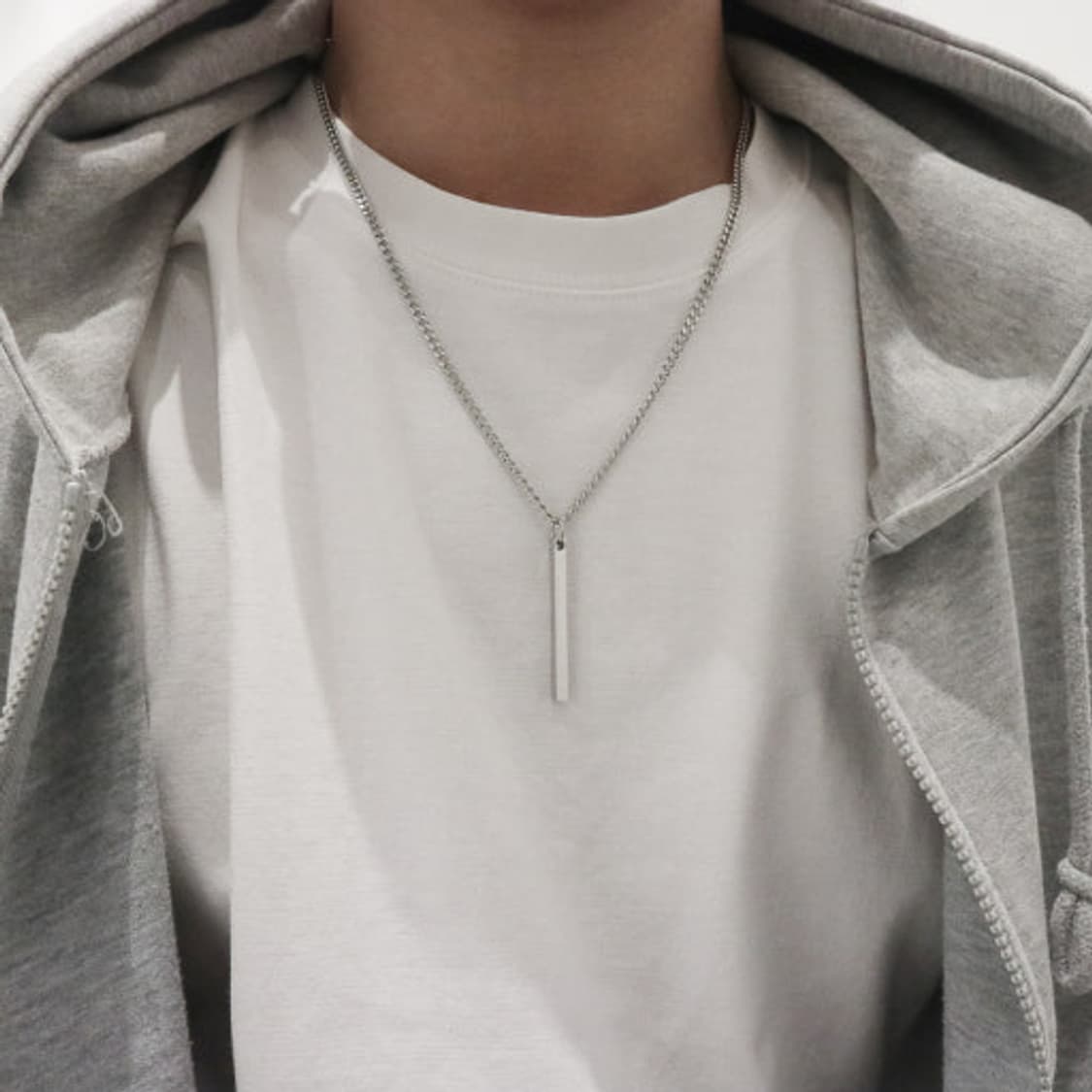 일자 써지컬목걸이 상품이미지3