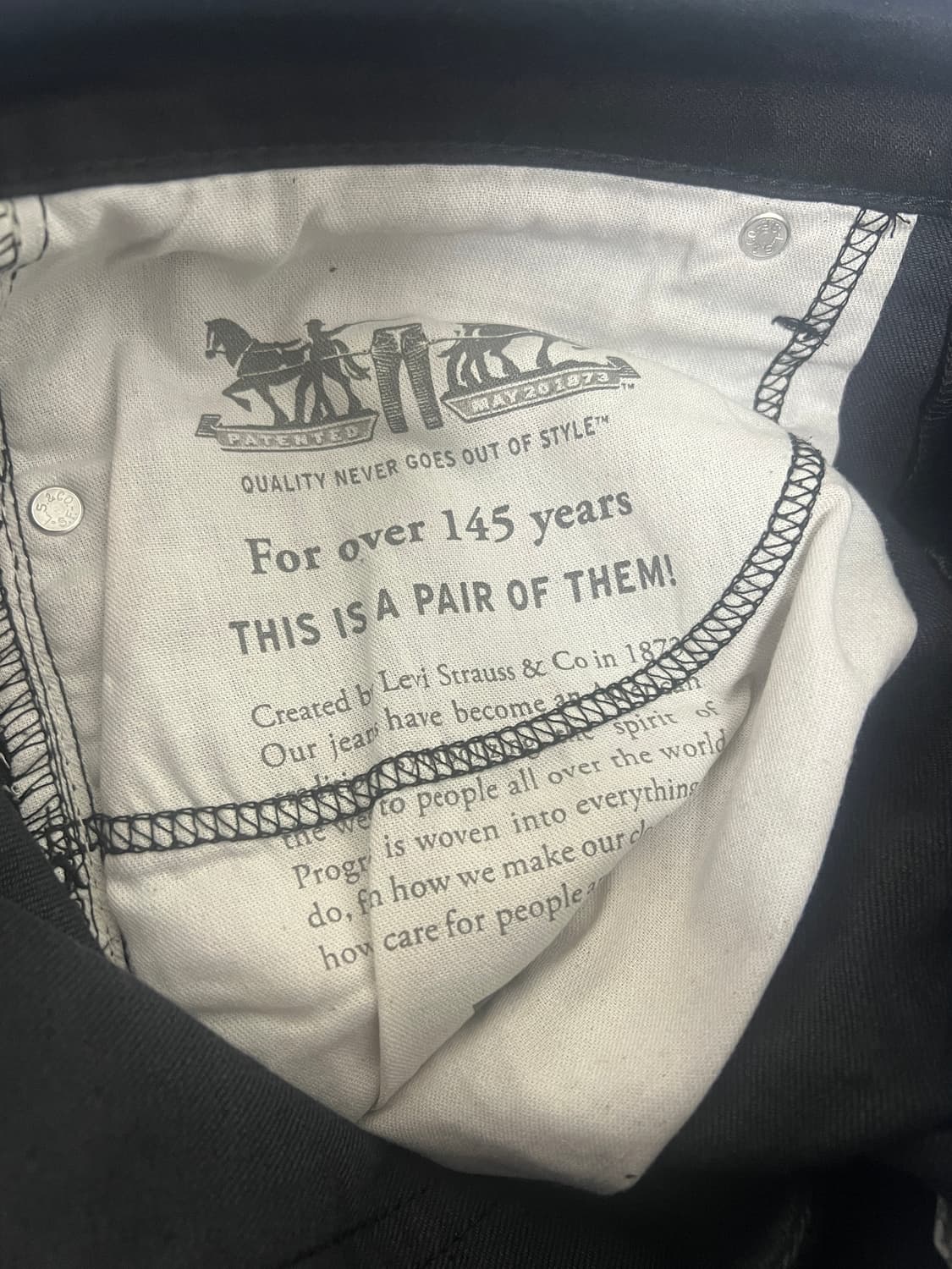 리바이스 블랙진[W32 L32] 상품이미지4