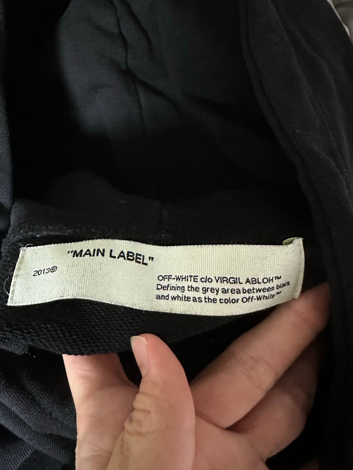오프화이트 홍콩 후드티(L) 상품이미지3