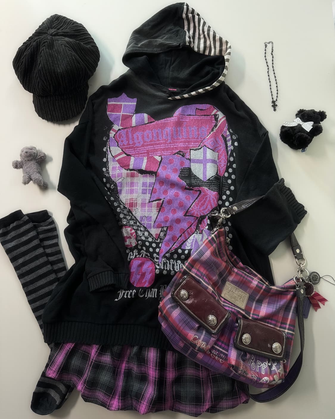 알곤퀸즈 후드 원피스 퍼프 스커트 2pcs SET 상품이미지5