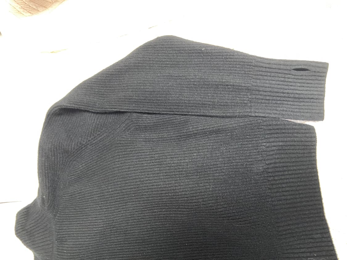 토니웩 울 다이애그널 지퍼 스웨터 블랙 XL 상품이미지8