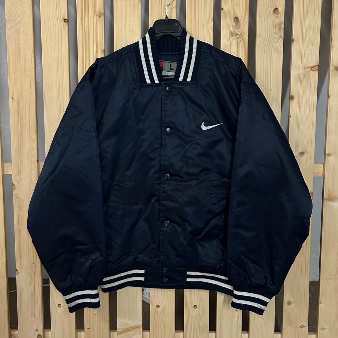 (L) 90s 나이키 사틴 스타디움 바시티자켓  상품이미지1