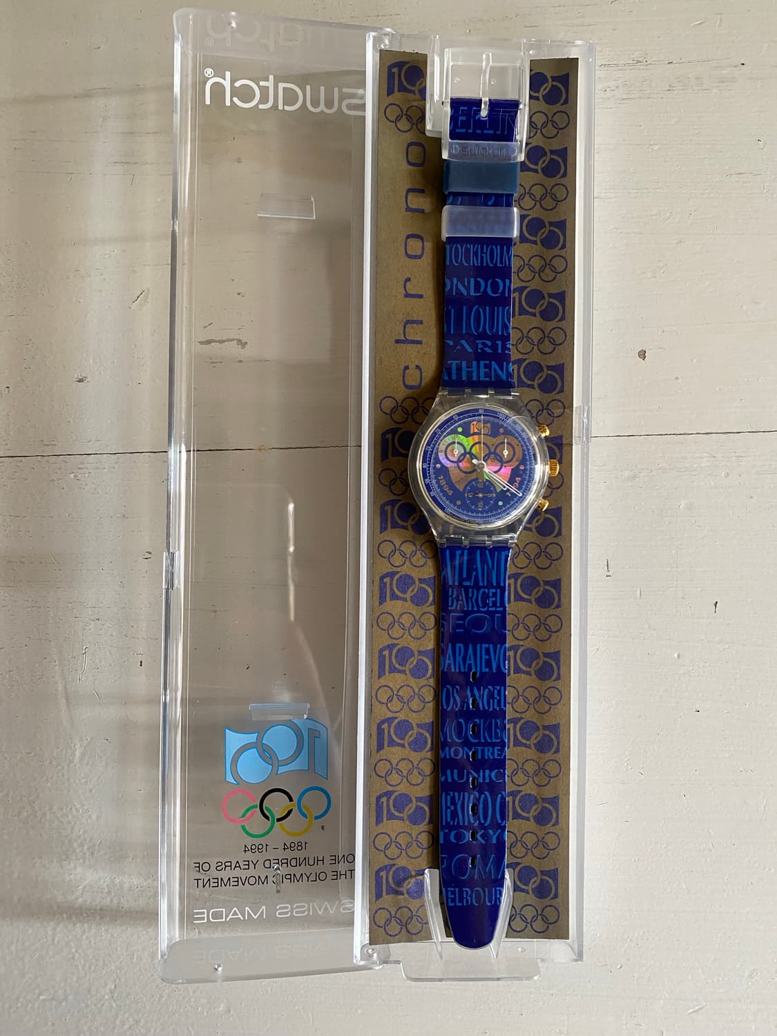 Swatch 94년 스와치 올림픽 100주년 크로노그래프 빈티지 시계 상품이미지3