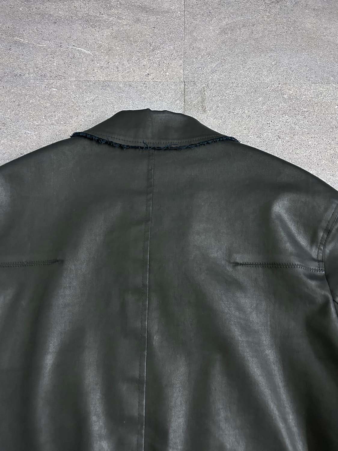 디올 옴므 디스트레스드 트리밍 코팅 자켓 상품이미지5