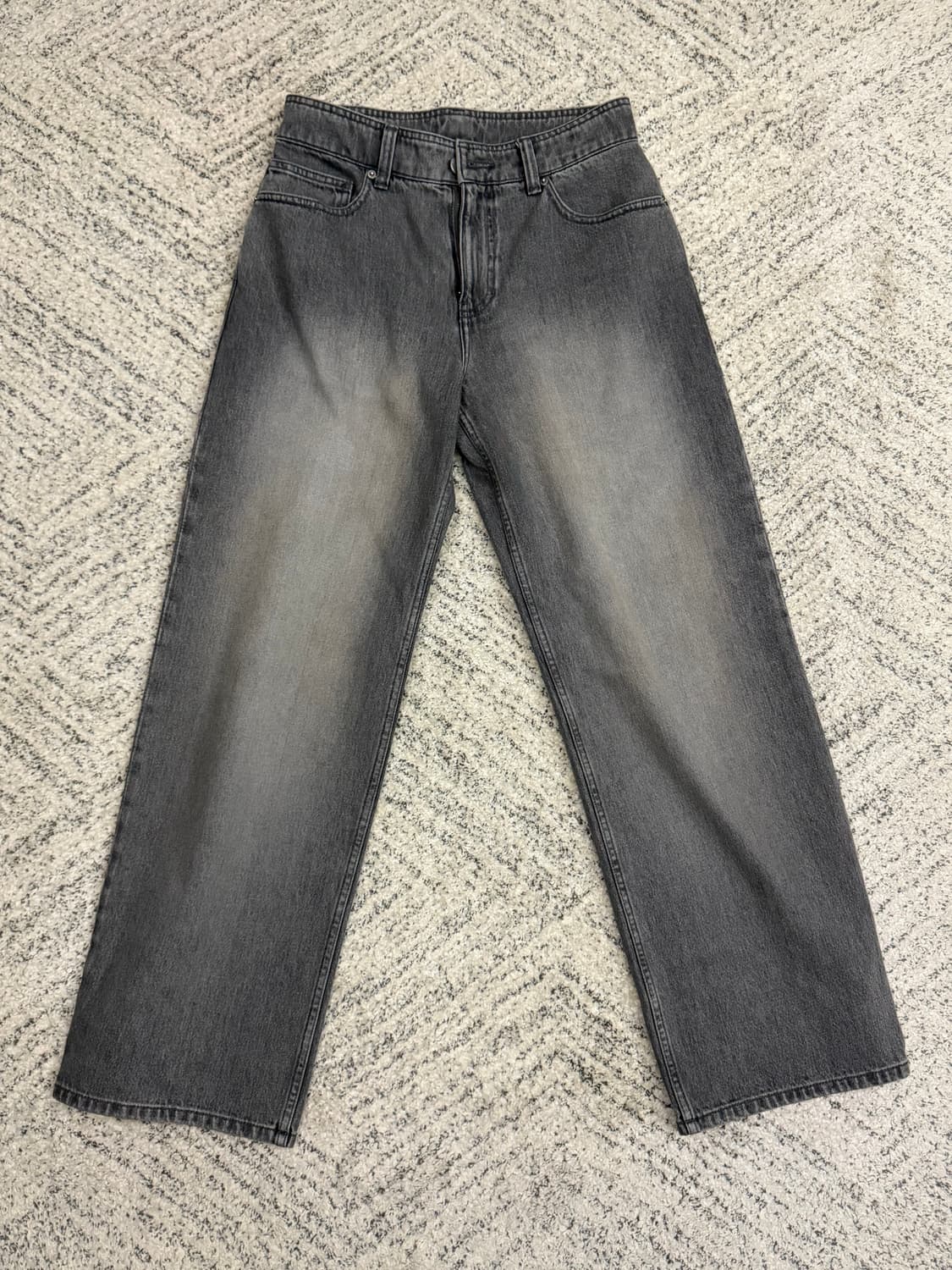 시스템 세미와이드 그레이 데님 상품이미지1