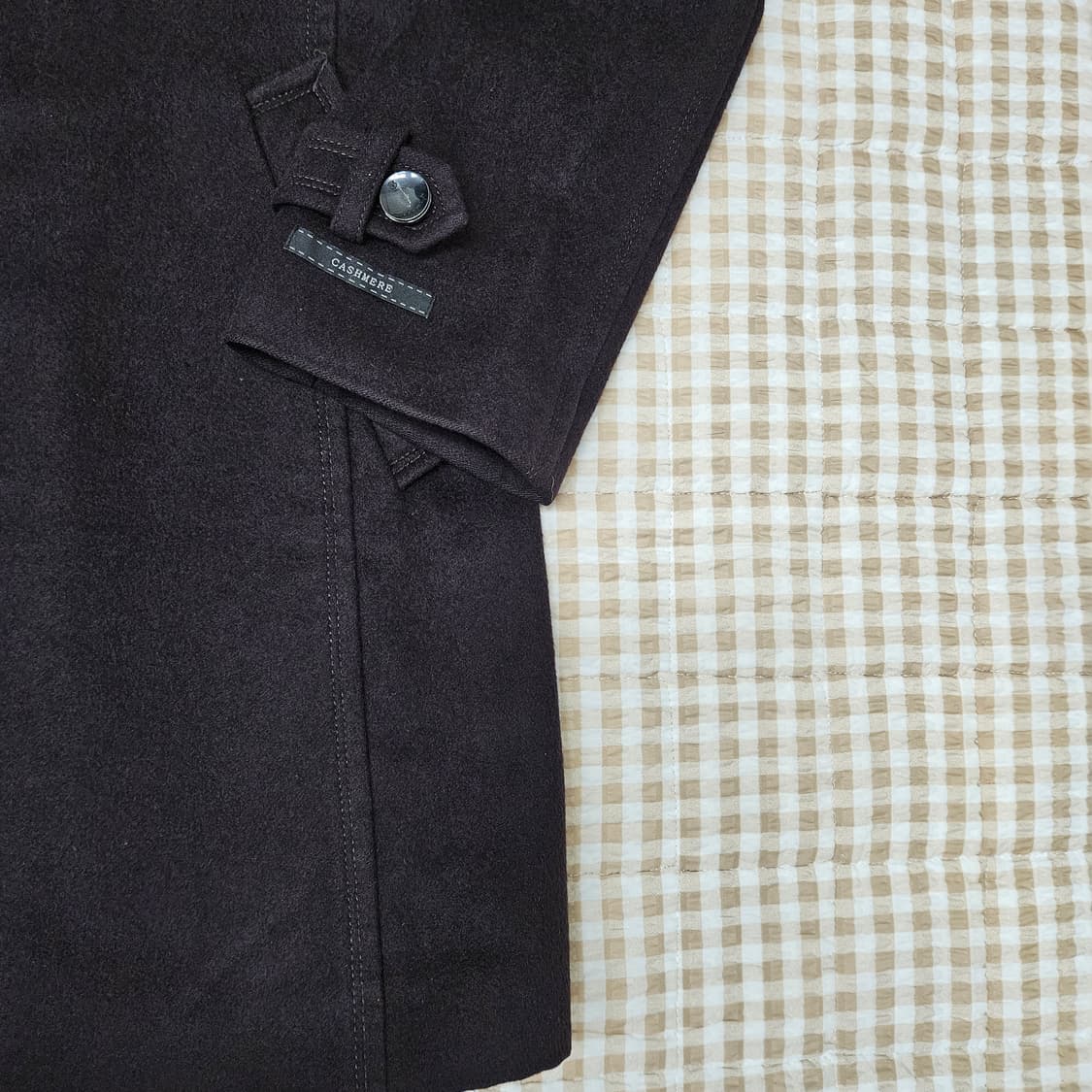 지센 울 캐시미어 하프코트 남자100~105 상품이미지4