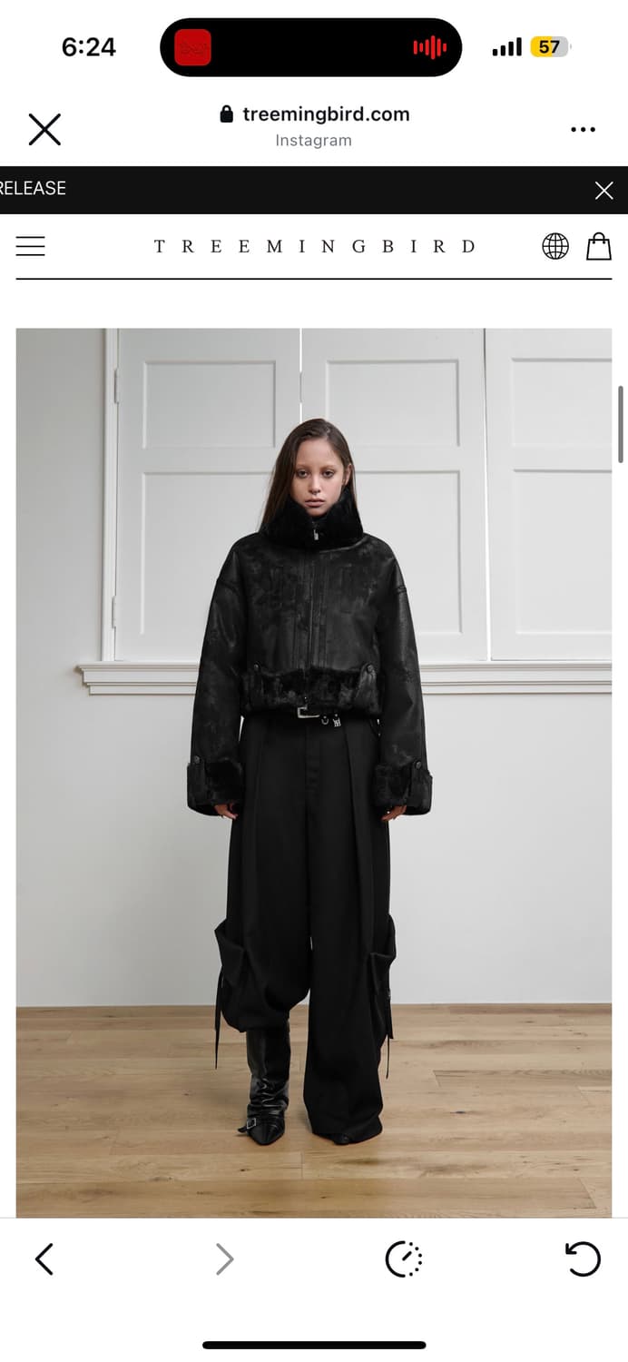 트리밍버드 크랙 크롭 무스탕 단종 상품이미지4