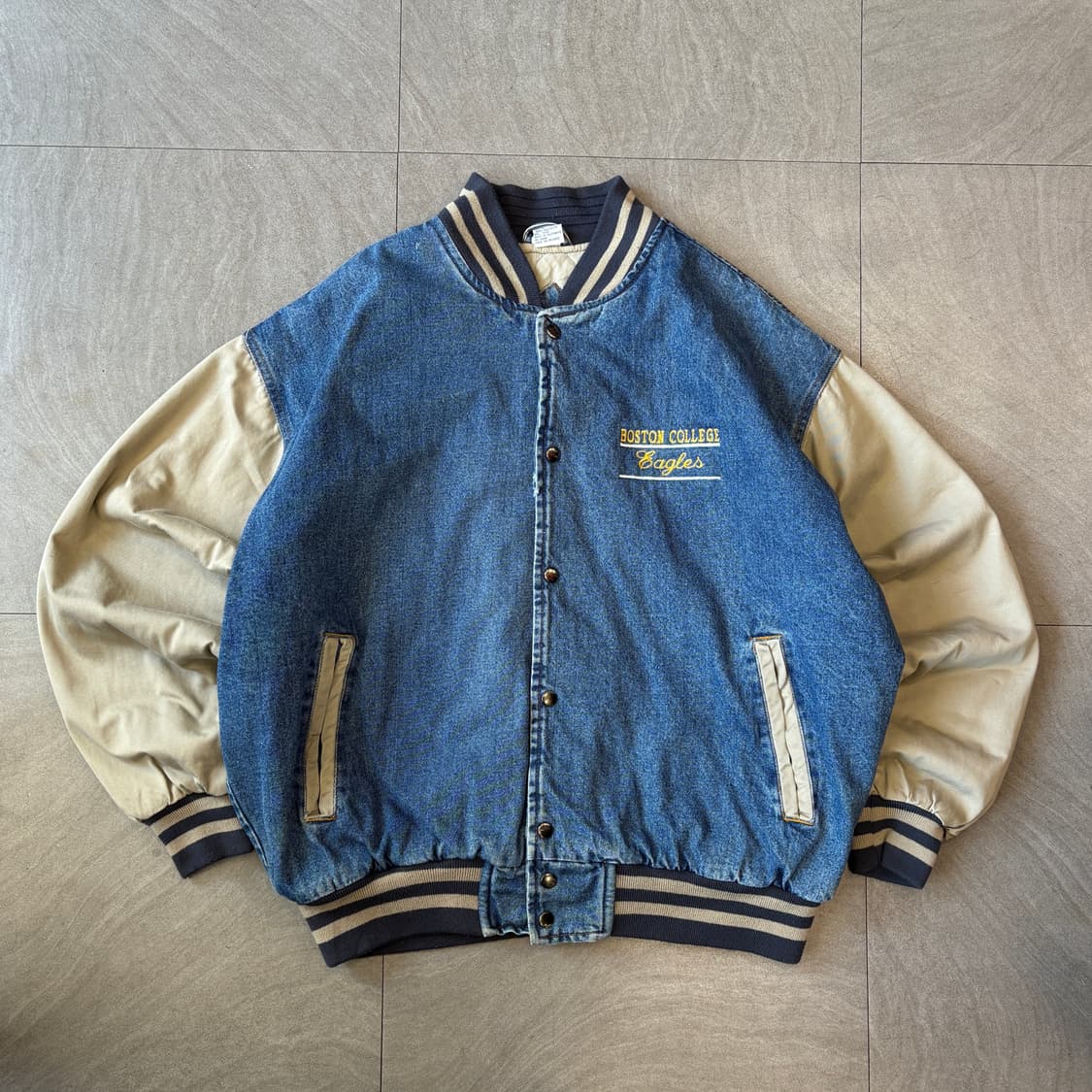 빈티지 데님 베이스볼 자켓 상품이미지1