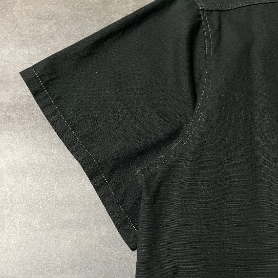 CARHARTT 칼하트 블랙 브이넥 리프스탑 워크 반팔티셔츠 A01058 상품이미지5