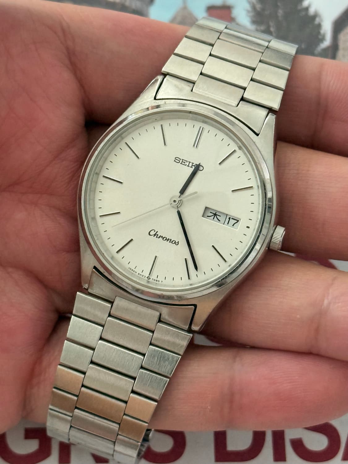 Seiko 세이코 쿼츠 Chronos Day-Date 1987 상품이미지3