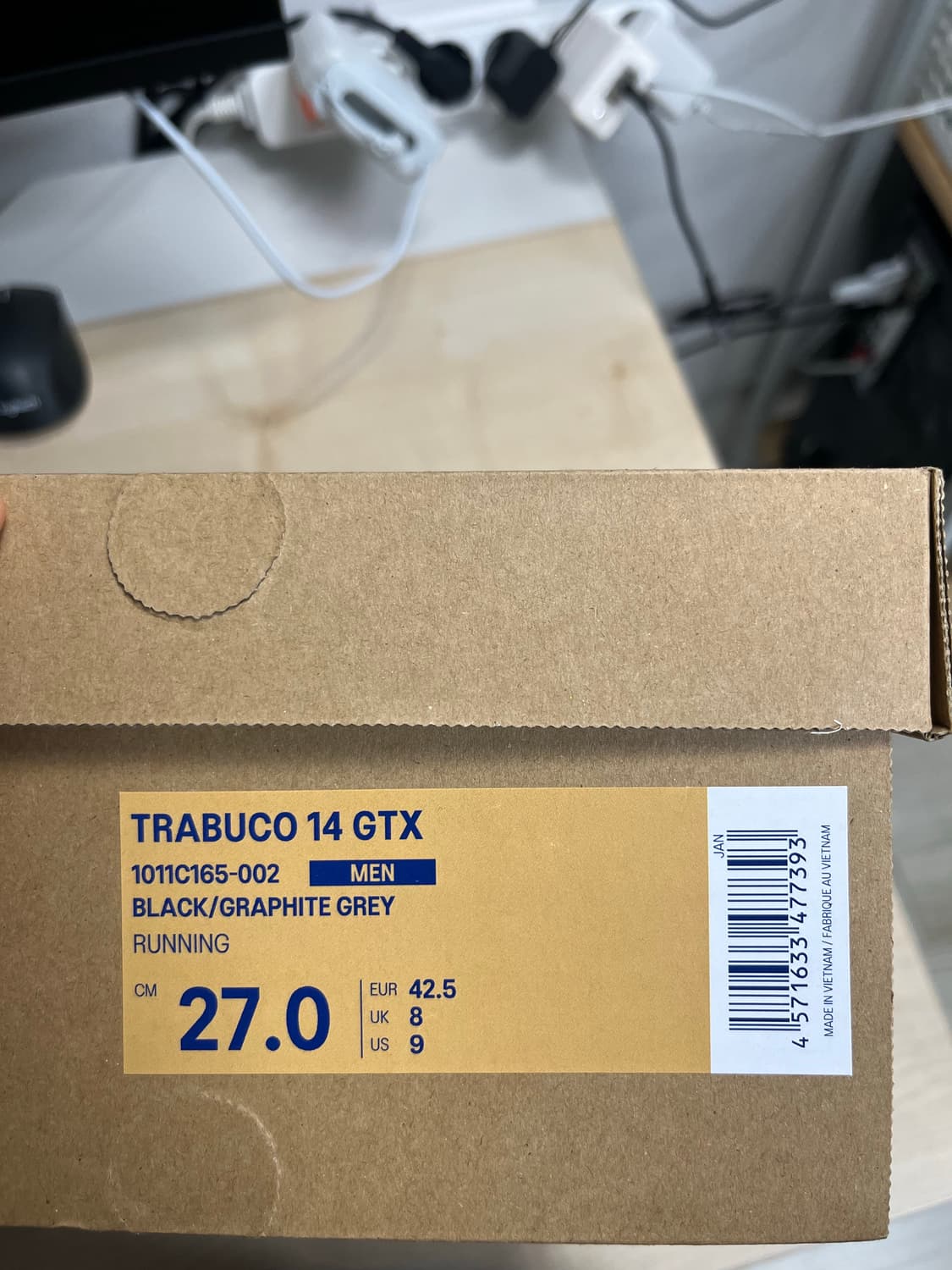 아식스 트라부코 14 GTX 블랙 270mm 새상품 상품이미지5