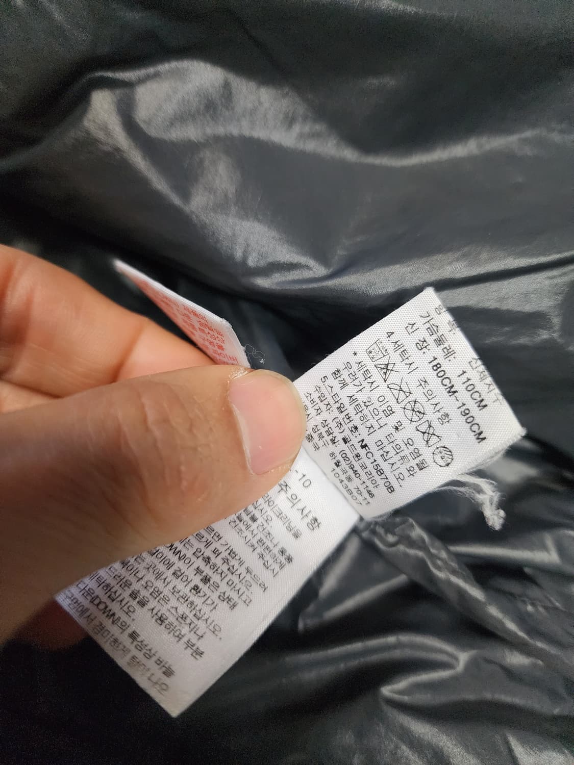 노스페이스 그레이 경량 패딩 상품이미지3