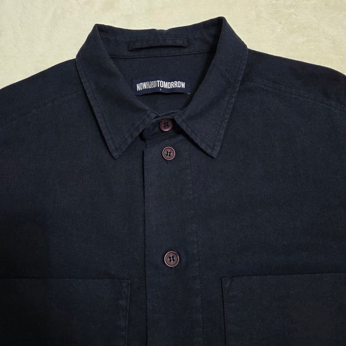 (L)나우앤투모로우 린넨 혼방 반팔 포켓 셔츠  상품이미지2