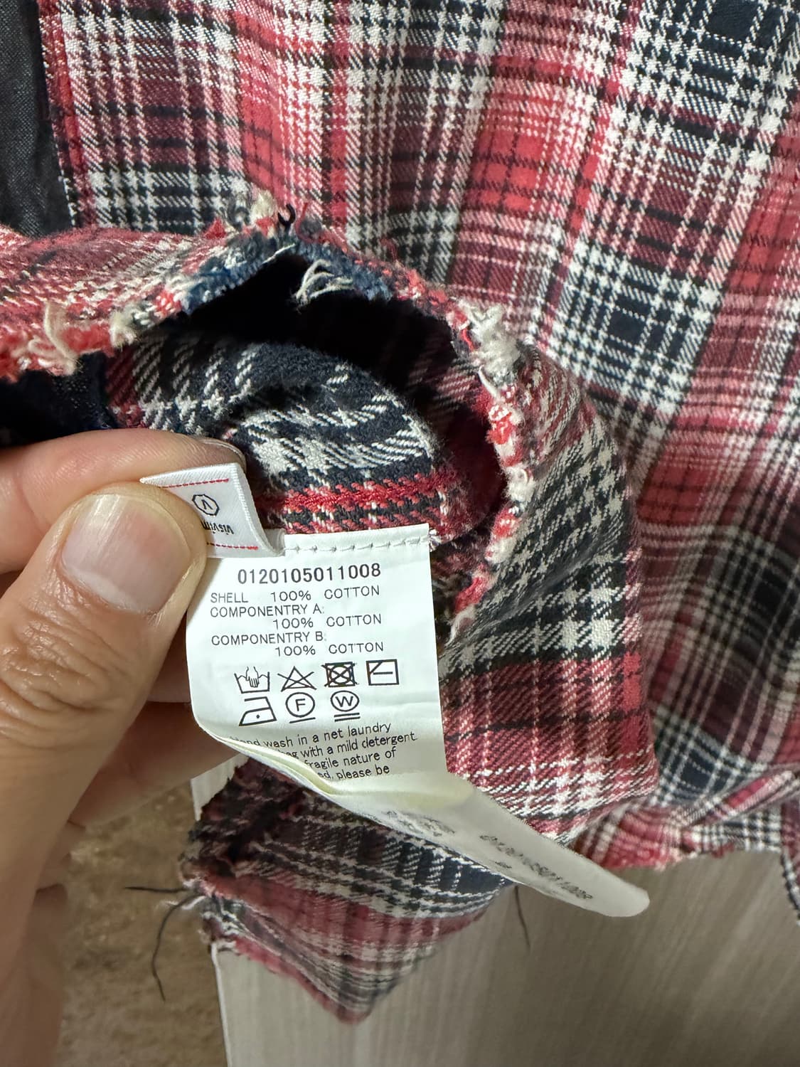 비즈빔 20ss 럼버셔츠 크래쉬 인디고/레드 3 상품이미지7