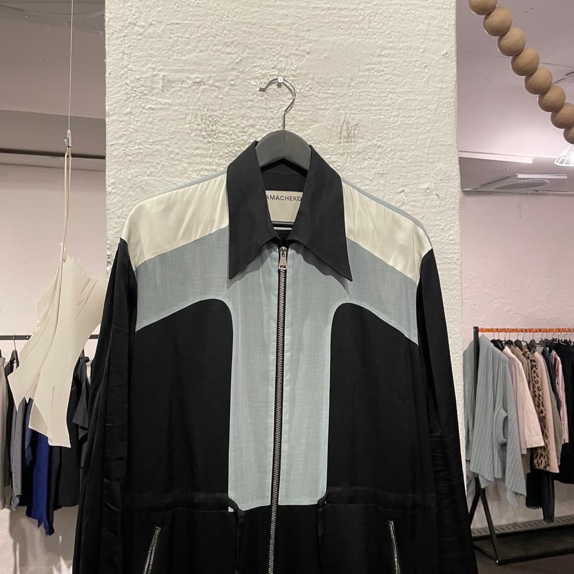 나마체코 컬러블락 집업 자켓 상품이미지2