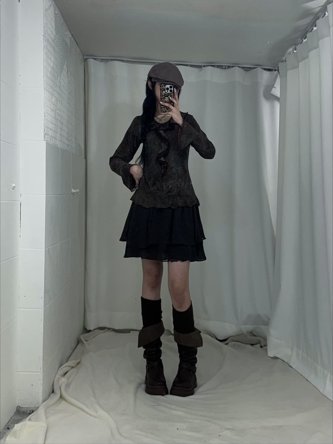 무채색 레오파드 오리엔탈 코디세트 상품이미지3