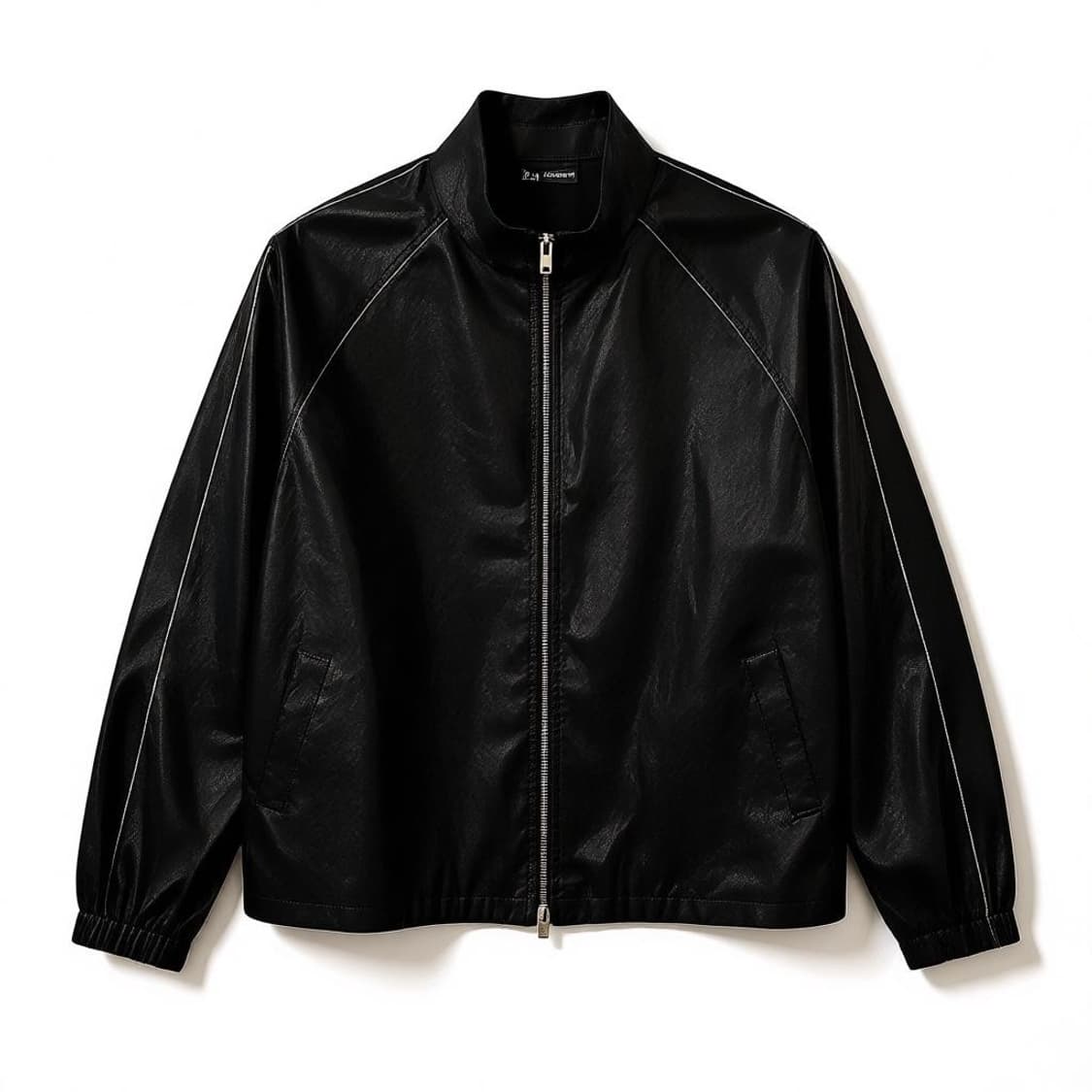 마뗑킴 코팅 바람막이 자켓 F 블랙 상품이미지1