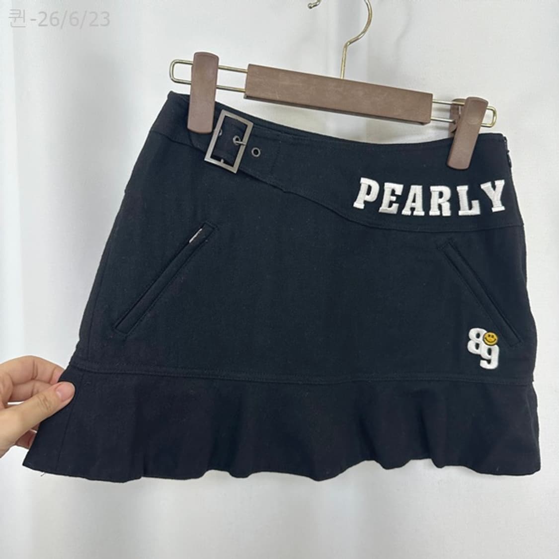 파리게이츠 여자 골프 치마 스커트 검정 0 (26인치정도) 상품이미지4