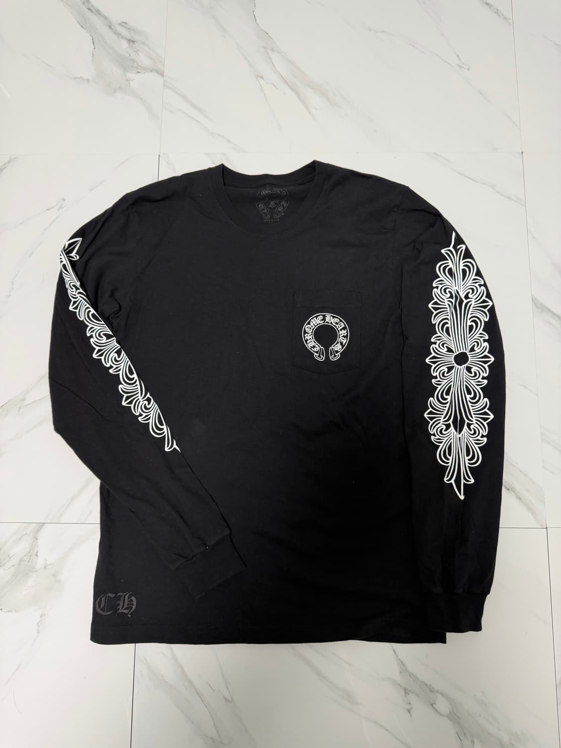 신형 크롬하츠 홀스슈 플로랄 롱슬리브 OG 신세계택 상품이미지1