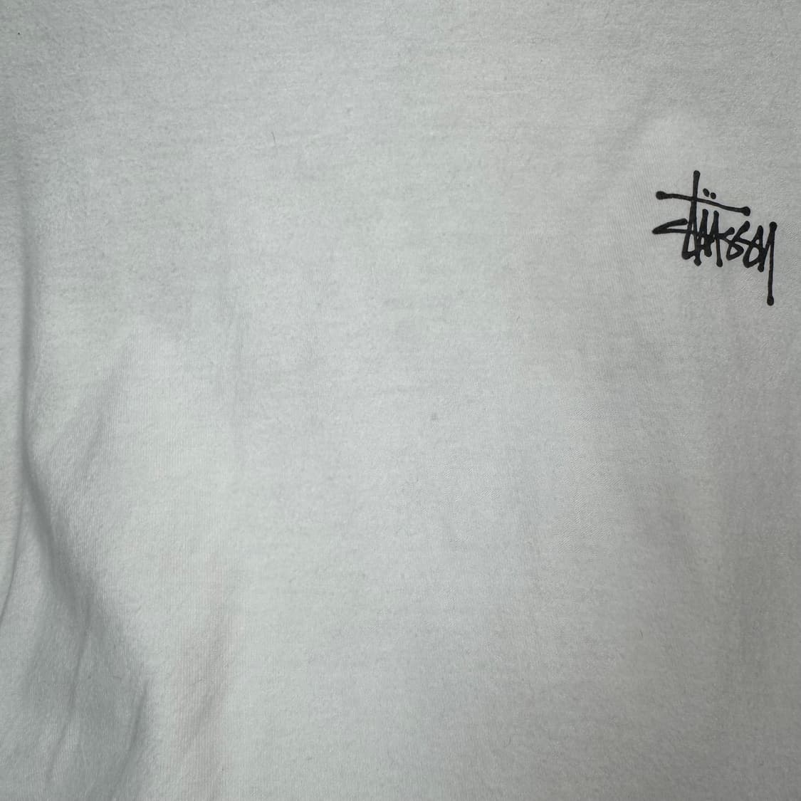 스투시 베이직 반팔 티셔츠 후면 빅로고 포인트 화이트 상품이미지8