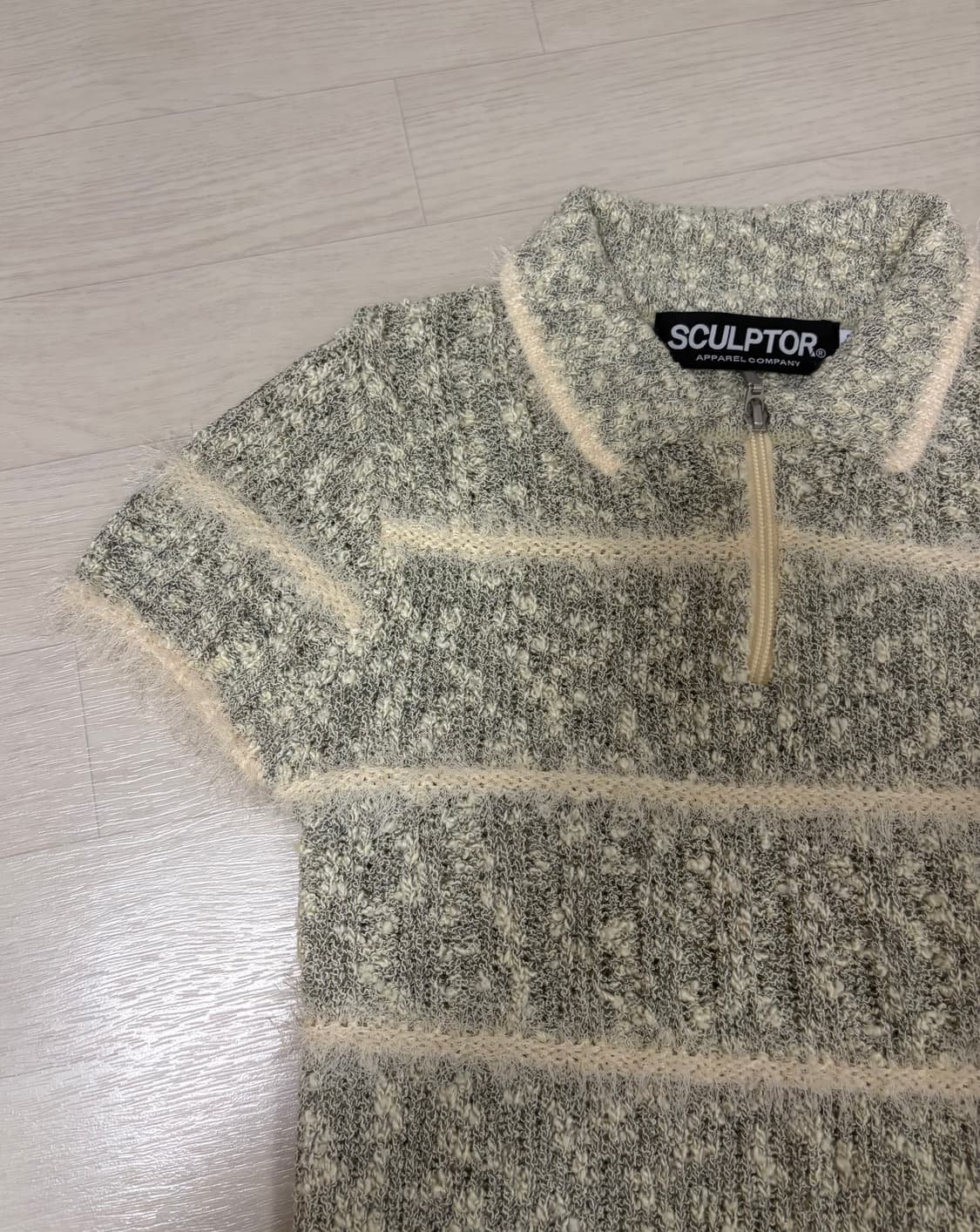 스컬프터 Mixed Yarn Collared Top 상품이미지2