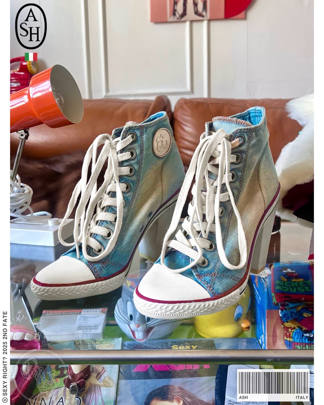 Ash ArchiveWashed  Denim High Heels 상품이미지1