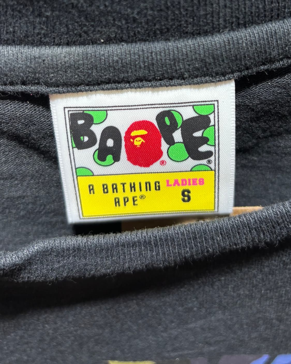 S A BATHING APE 베이프 걸스 멀티컬러 샤루 반팔티  상품이미지5