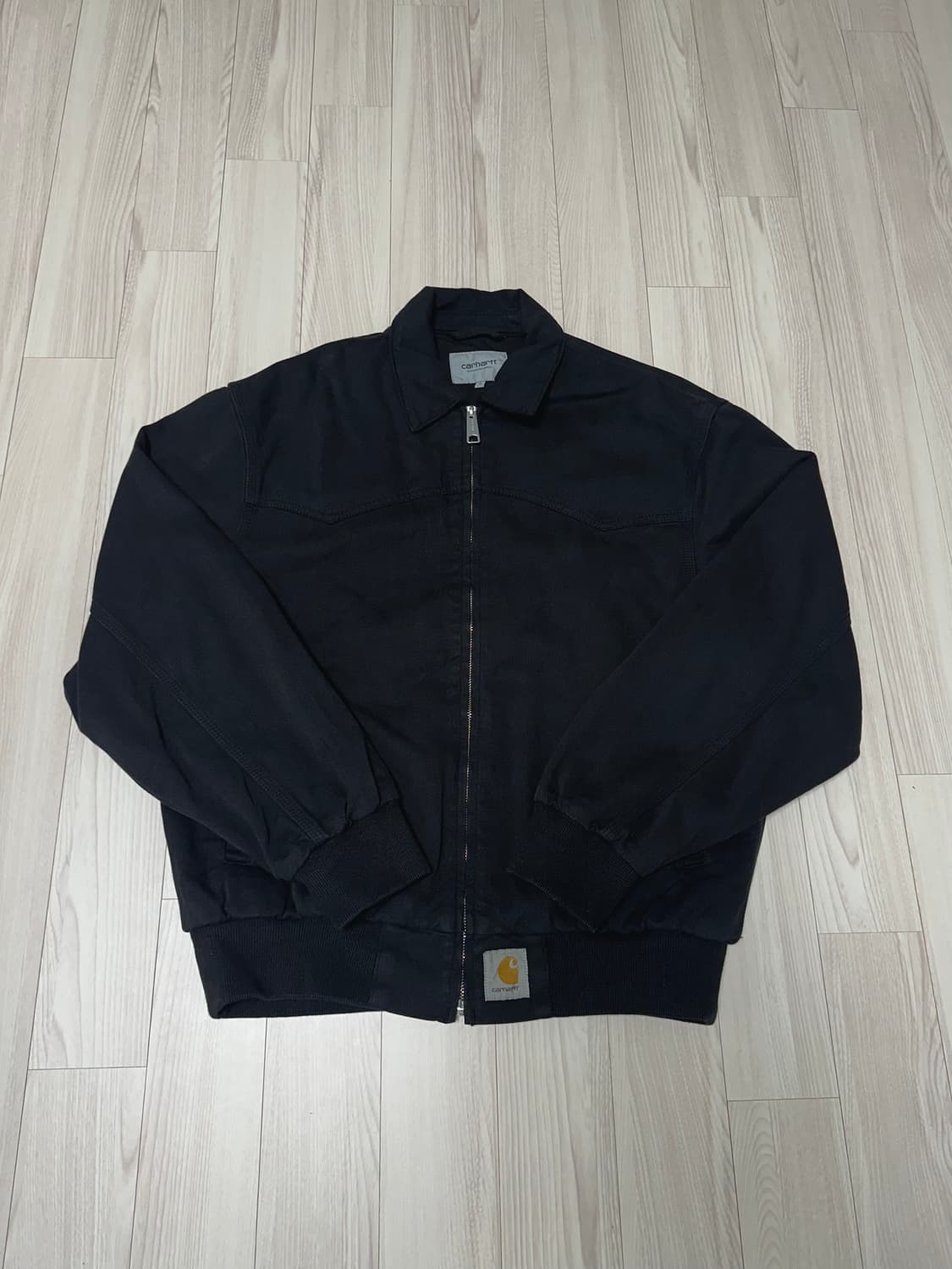 칼하트WIP OG 산타 페 자켓 블랙 가먼트 다이드 S 상품이미지1