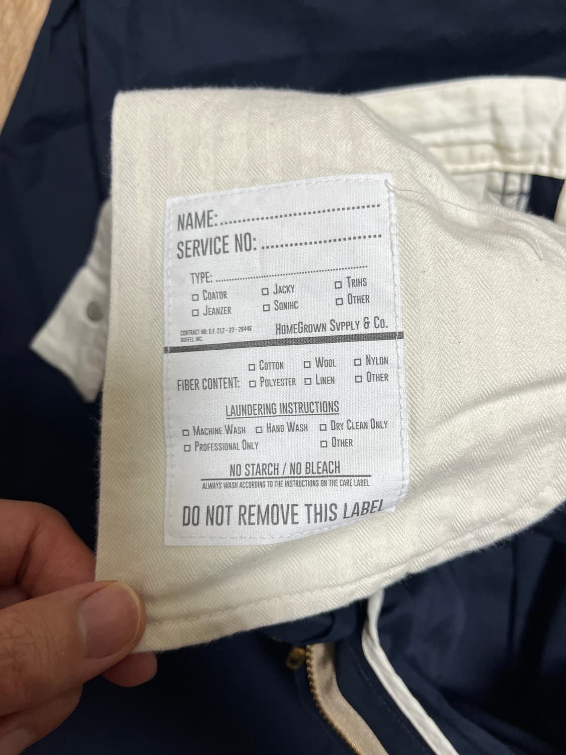 홈그로운 서플라이 SONIHC-E 네이비 팬츠 L사이즈 상품이미지5