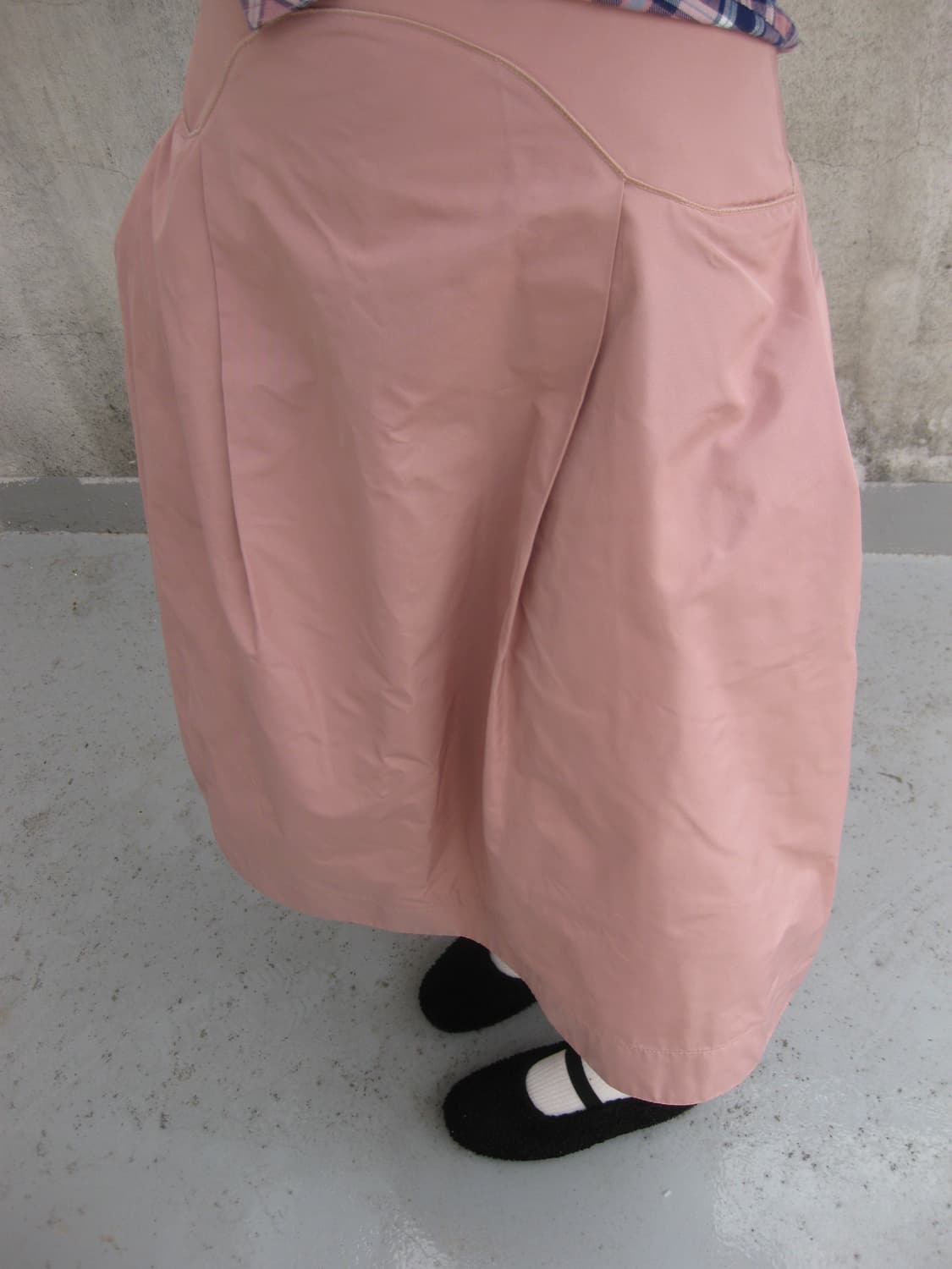 질샌더 네이비 미디 스커트  상품이미지4