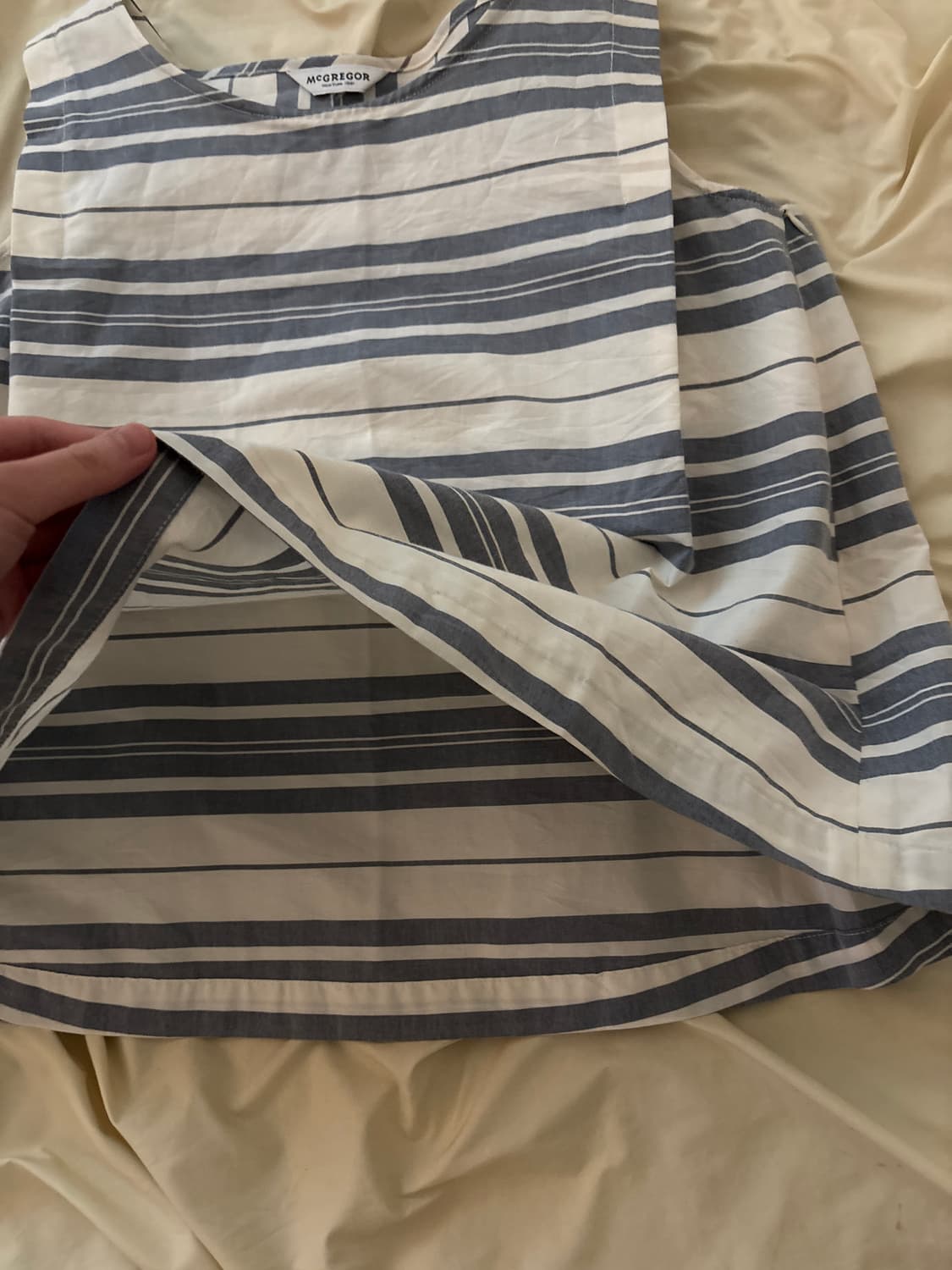 blue stripe blouse 상품이미지3