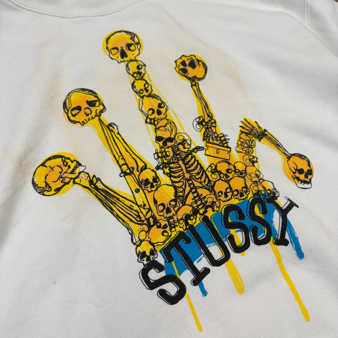 00s stussy 스투시 스컬크라운 맨투맨 L 상품이미지2